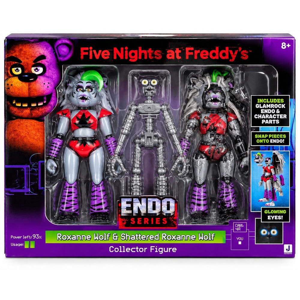 Five Nights at Freddys Roxanne Wolf Endo Series Figure Set Collectible Jazwares